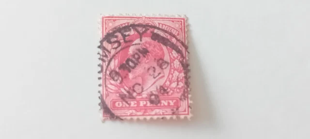 GB KEV11 1d Red - Romsey Hampshire Postmark