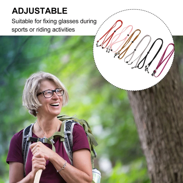 6 Pcs Glasses Neck Strap Adjustable Glasses Lanyard Eyeglass Lanyard Sports 11