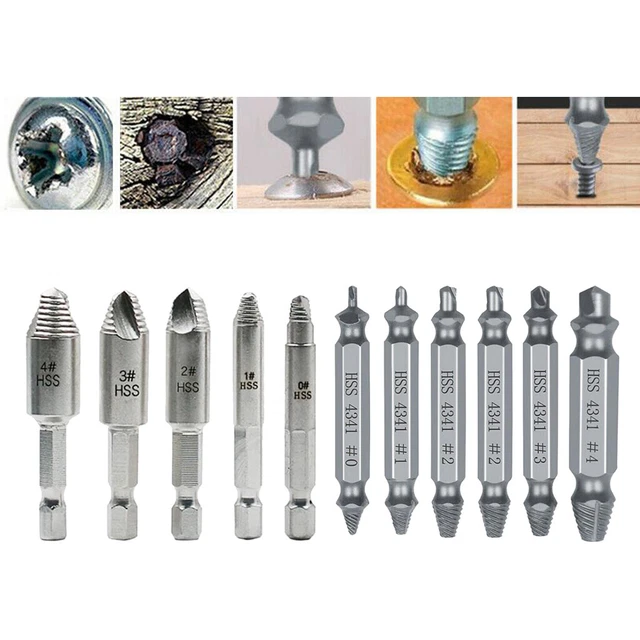 ZJCHAO Outil Démonte-écrou Rouillé Et Endommagé + Enleveur De Noyau