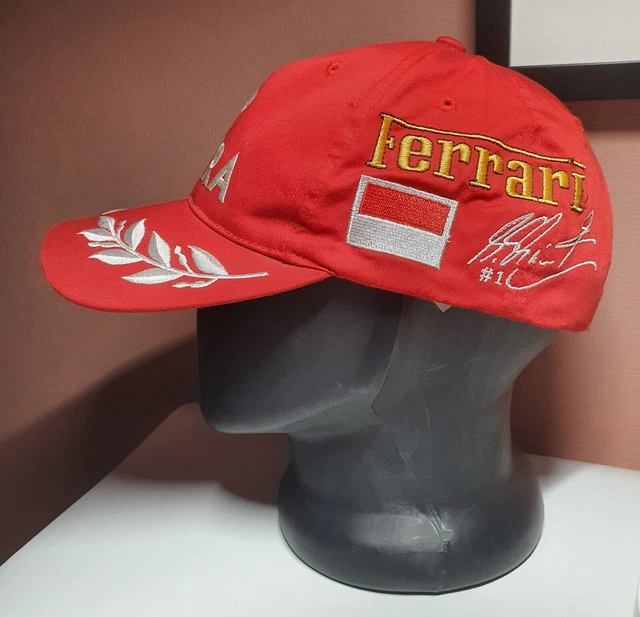 DEKRA Michael Schumacher Ferrari F1 Formula 1 One Team Vintage Red Hat Cap VTG