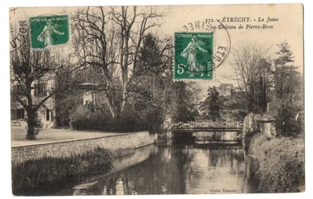 CPA 95 - ERECHY (Val d'Oise) - 372. La Juine at the Château de Pierre-Brou