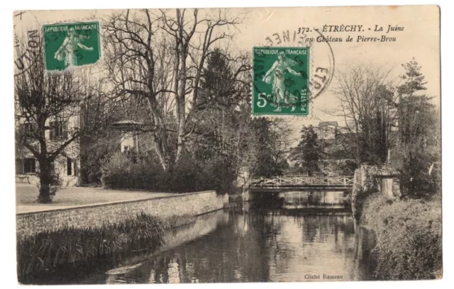 CPA 95 - ERECHY (Val d'Oise) - 372. La Juine at the Château de Pierre-Brou