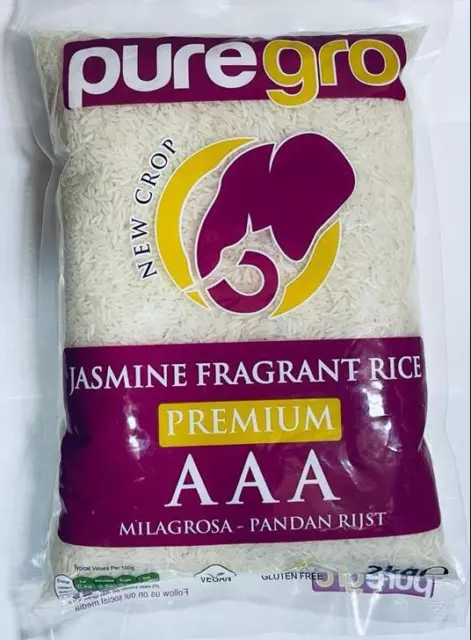 Puregro AAA Premium Jasmine Fragrant Rice 2kg