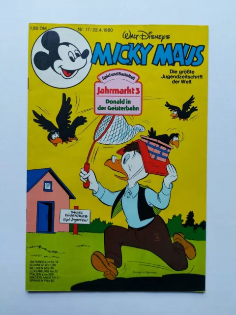 Ehapa - Micky Maus Nr. 17 / 22.04.1980 - Top Zustand / Z1- (mit Beilage)