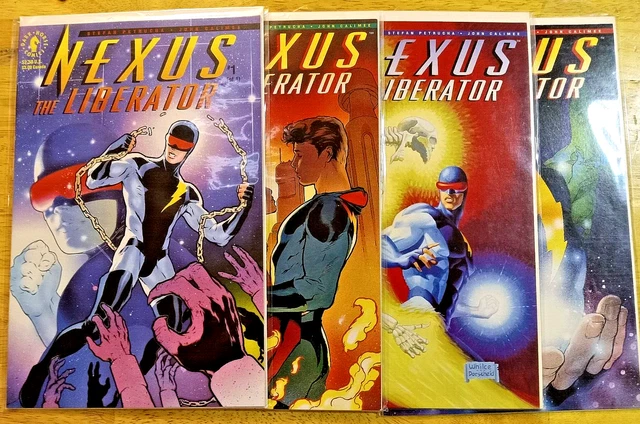 NEXUS-THE LIBERATOR #1-4 FULL SET COMPLETE RUN-HiIGH GRADE -DARK HORSE-BOARDED