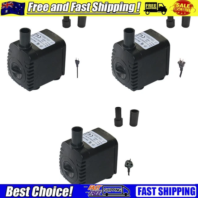 600L/H 8W Submersible Aquarium Circulating Pond Water Fountain Pump with Nozzle