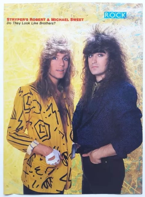 Stryper Robert Michael Sweet / Robert Plant Led Zeppelin Magazine Pinup Poster