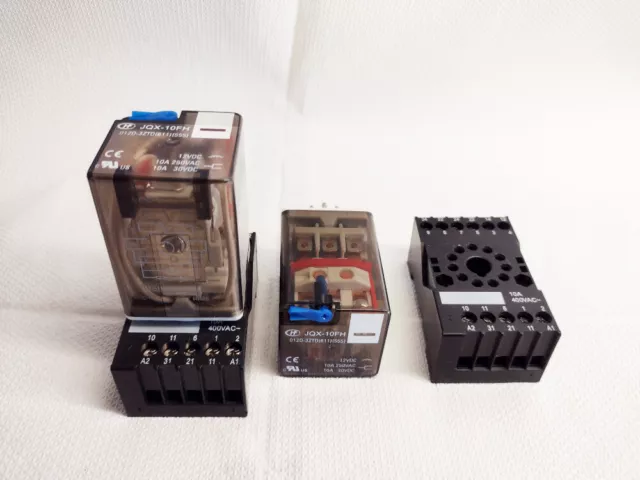 Hongfa Relay JQX-10FH 012D-3ZTD(611)(555) 10A 250VAC 10A 30VDC 12VDC con base