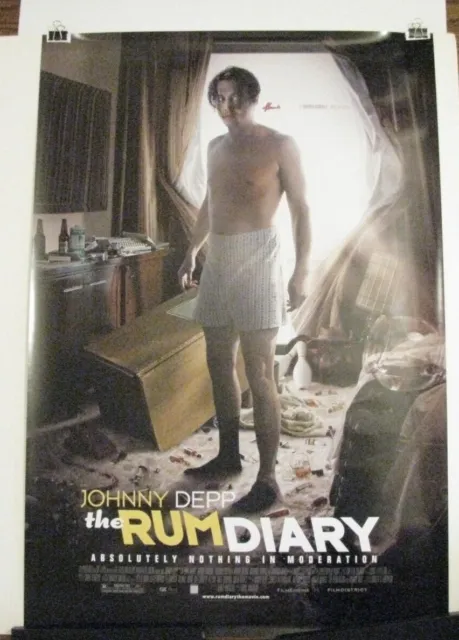 *2011 Original *Rum Diary* Film Poster – Hunter S. Thompson – Johnny Depp*