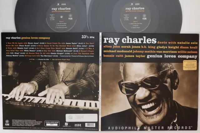 2LP Ray Charles Genius Loves Company (-180g ) PA009 PURE AUDIOPHILE US Vinyl
