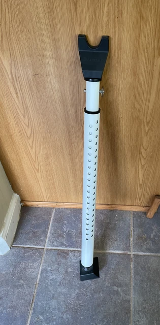 Master Lock 265D Door Security Bar, Burglar Safety Lock Stopper White