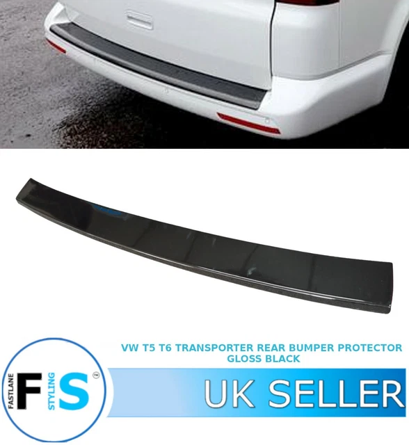 VW T5 T6 Transporter Caravelle Rear Bumper Protector Guard Cover Gloss
