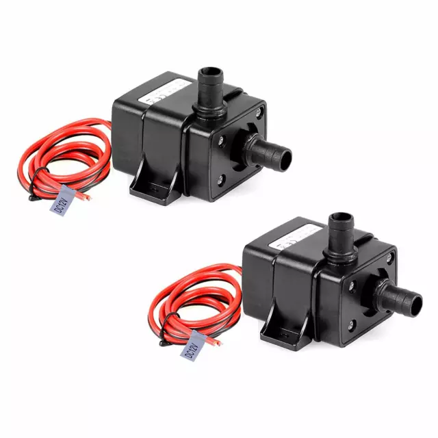 2 Pack DC 12V Mini Submersible Water Pump 63 Gallon for Aquarium Fish Tank