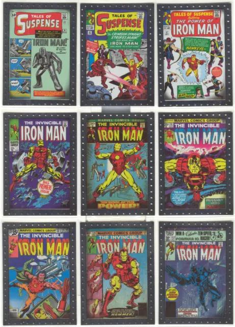 Iron Man 2 - "Comic Covers Cards" Set of 9 Chase Cards #CC1-9