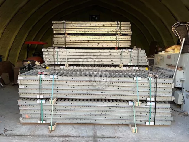 ULINE Heavy Duty Gravity Roller Conveyor Galvanized Sections