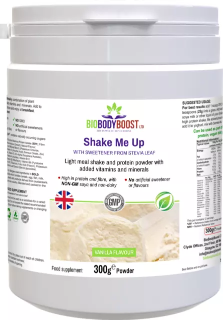 Shake Me Up (Vanilla)- Meal Shake and Protein  Powder-Vitamins Mineral Fortified