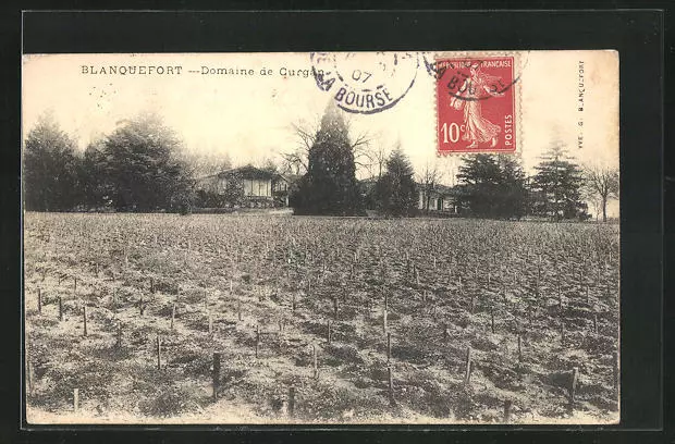 CPA Blanquefort, Domaine de Gurgan 1907