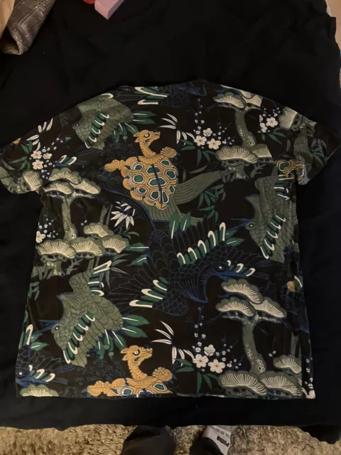 H&M Men's Jungle Print Cotton T Shirt Size L