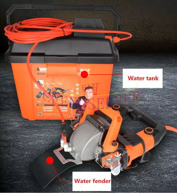 220V6800W Electric Wall Chaser Double Motor Wall Slotting Groove-Cutting Machine