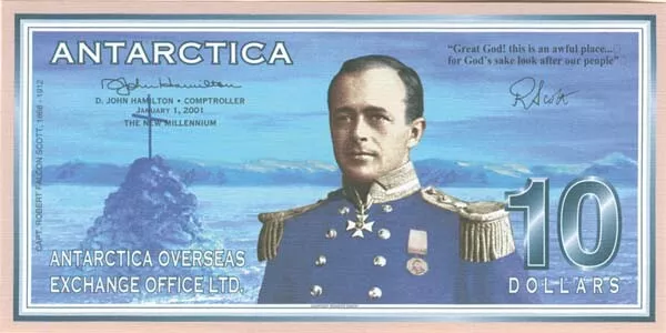 Antarctica - 10 Dollars - 2001 dated Foreign Paper Money - Paper Money - Foreign