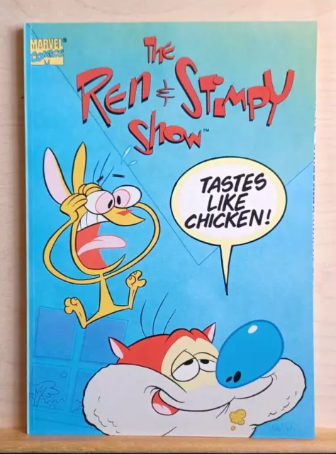 THE REN & STIMPY SHOW - TASTES LIKE CHICKEN, Marvel Graphic Novel 1995 NM