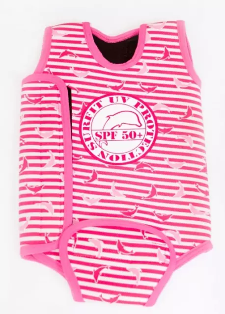 Baby Girl Pink Jakabel Swimming Vest Wrap 0-6 Months Neoprene SPF 50 Swim