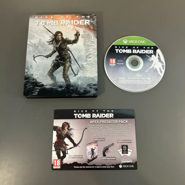 Rise of the Tomb Raider Steelbook Edition Microsoft Xbox One Game | VGC | Tested