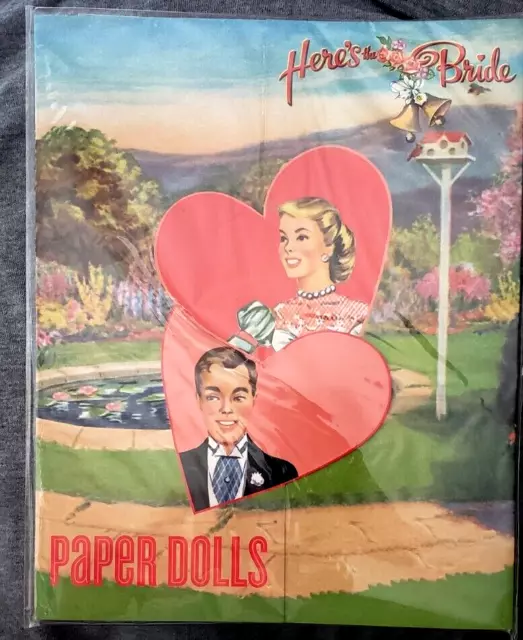 Here's the Bride Paper Dolls Set 2007 Repro So Cute New Sealed Uncut