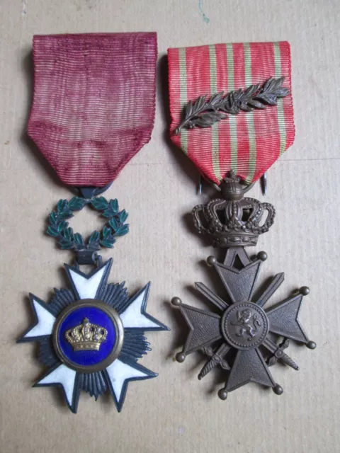 Belgique Ordre De La Couronne Et Croix De Guerre 14-18