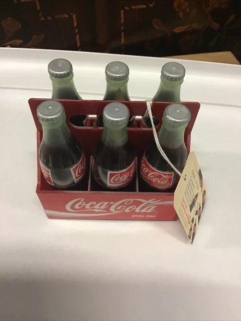 Coca Cola Vintage Scrivania 6 Pak Coke Bottiglie Evidenziatore Carta Clip 1995 A