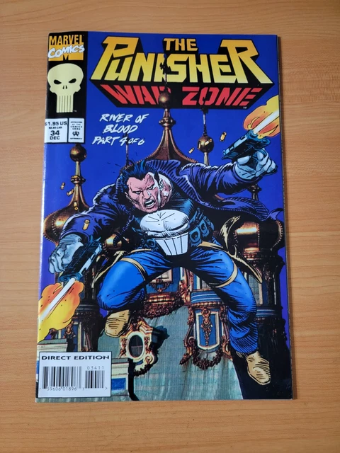 Punisher War Zone #34 Direct Market Edition ~ NEAR MINT NM ~ 1994 Marvel Comics