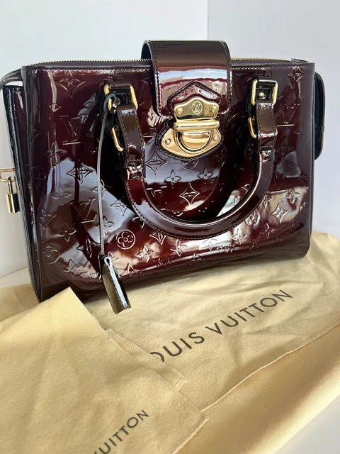 NEW Louis Vuitton Amarante Melrose Avenue Vernis Monogram Mint Condition