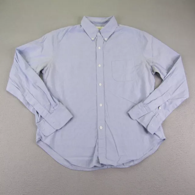 Band Of Outsiders Shirt Mens 4 Extra Large Blue Button Up Long Sleeve Made USA ^