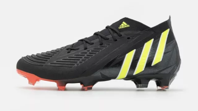 ADIDAS Mens Black & Yellow Predator Edge.1 Football Boots UK 9.5