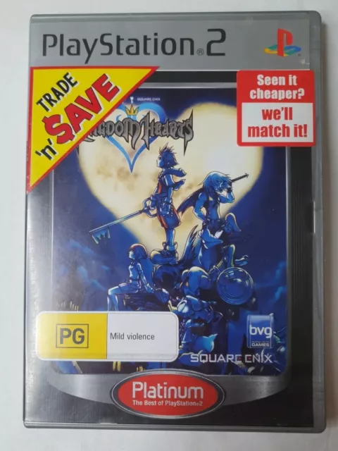Kingdom Hearts - (Sony PlayStation 2, PS2) - PAL - Disney - Complete with Manual