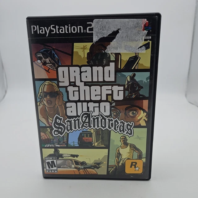 GRAND THEFT AUTO GTA San Andreas PS2 Sony PlayStation 2 Complet CIB avec affiche EUR 17,10