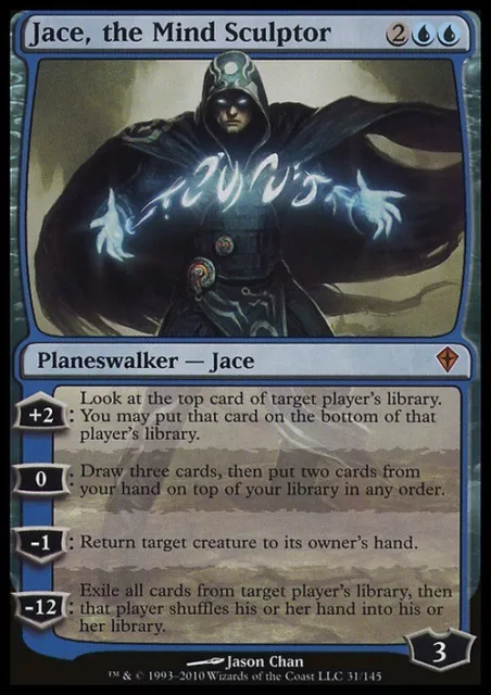 Jace, the Mind Sculptor ~ Worldwake [Top+] [Magic MTG]