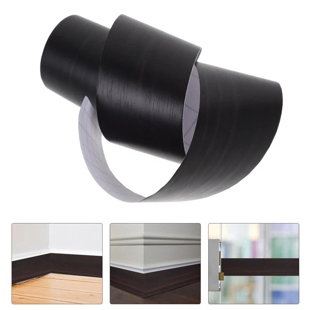 Baseboard-Trimm selbstklebender Wandaufkleber Hintergrundboden Ecke Rundplatte