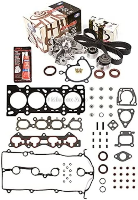 Evergreen MA-4216977341 Cylinder Head Gasket Set, Timing Belt Kit, + Water Pump