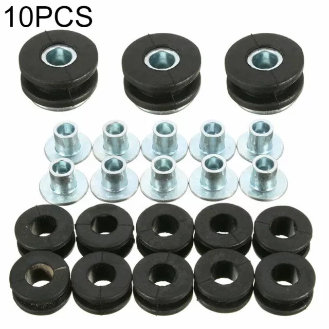 10x Rubber Grommets Bolt Set For Honda Yamaha Suzuki Kawasaki Fairing Motorcycle