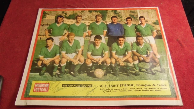 AS Saint Etienne ASSE rare ancienne photo René Domingo 1956-57