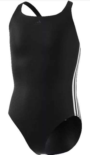 Costume da nuoto Adidas Fit 3 tre righe bambino/junior costume da bagno nuovo con etichette