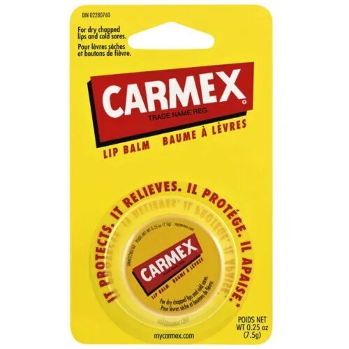 1 X Carmex Pot Orignal Formule Lèvre Baume Hydratante Sec Lèvres 7.5g/7.7ml USA