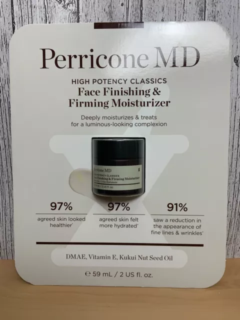 NEW Perricone MD High Potency Classics Face Finishing & Firming Moisturizer 2 Oz