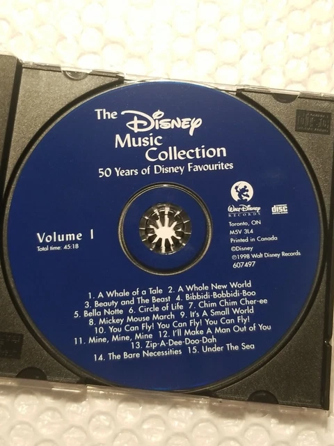 THE DISNEY MUSIC Collection 50 Years Vol 1 (CD) Disc NM Columbia House ...