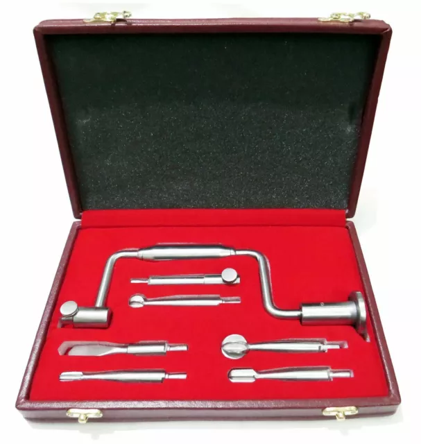 Hudson Brace Orthopedic Hand Drill Instruments Surgical Kit With Box