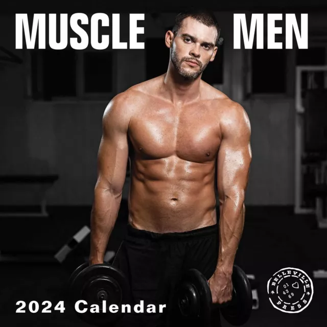 MUSCLE MEN CALENDAR 2024 PinUps Month To View £10.99 PicClick UK