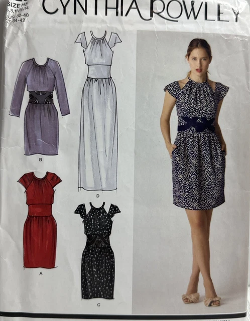 2281 SIMPLICITY SEWING Pattern Misses' Dress 2 Lengths w/ Sleeve ...