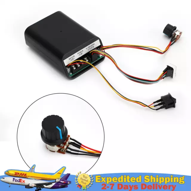 DC10-55V 40A PWM Motor Stepless Variable Controller CW CCW Reversible Switch