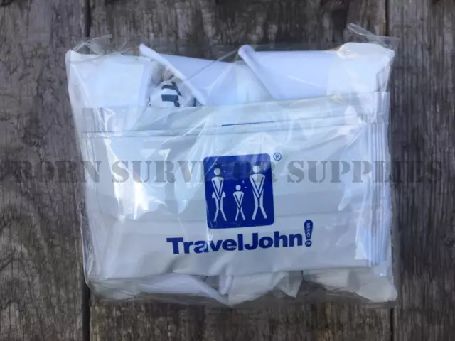 3 x TravelJohn Einweg Urinal Tragbare Kleintasche Notfall Toilette Reise John 3